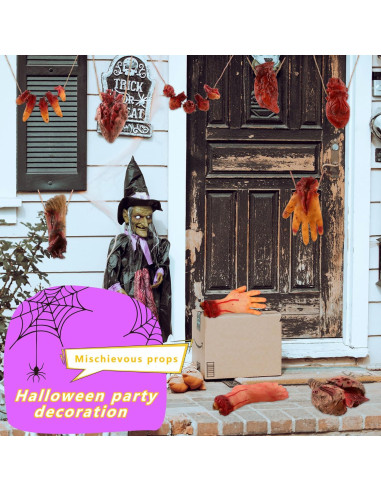 Paquete de 10 Partes del Cuerpo Falsas Halloween SGBETTER