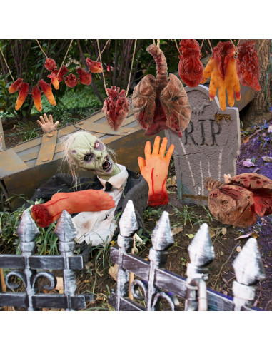 Paquete de 10 Partes del Cuerpo Falsas Halloween SGBETTER
