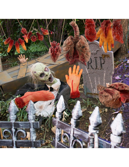 Paquete de 10 Partes del Cuerpo Falsas Halloween SGBETTER