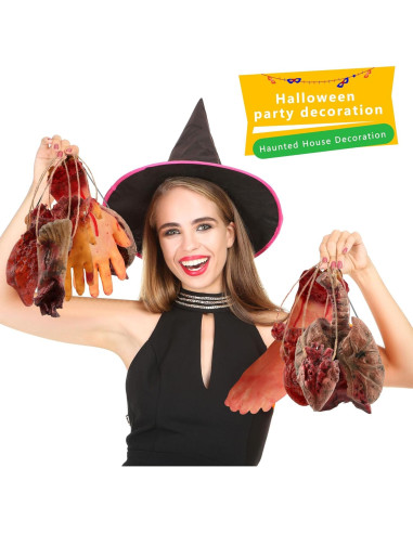 Paquete de 10 Partes del Cuerpo Falsas Halloween SGBETTER