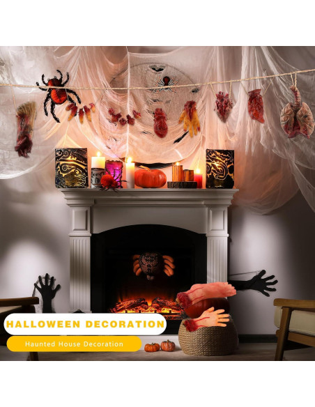 Paquete de 10 Partes del Cuerpo Falsas Halloween SGBETTER