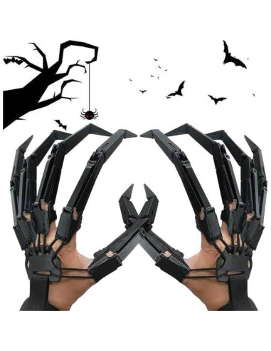 Dedos Articulados de Halloween Pongnas - Mano Izquierda Flexible