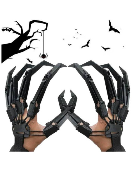 Dedos Articulados de Halloween Pongnas - Mano Izquierda Flexible