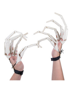 Dedo Articulado Halloween Moonoom - Guantes Flexibles Esqueléticos