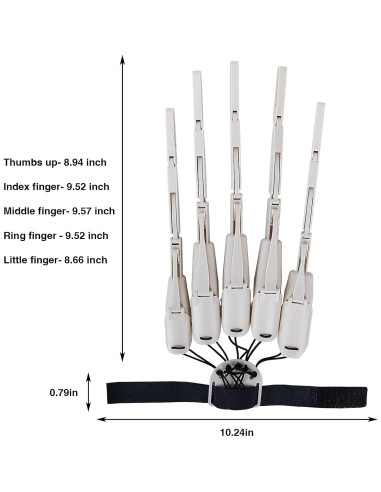 Dedo Articulado Halloween Moonoom - Guantes Flexibles Esqueléticos