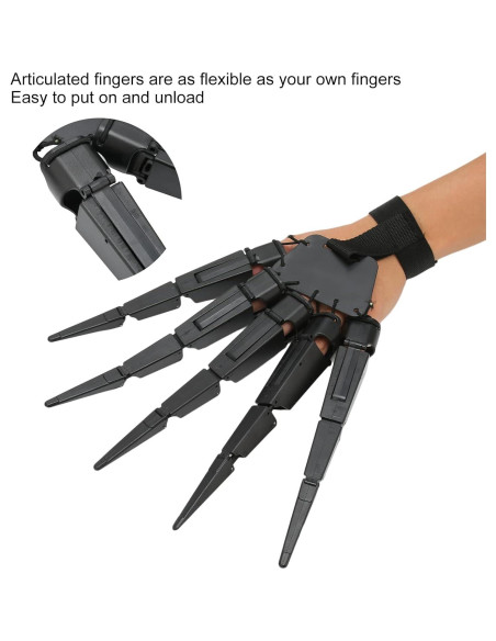 Dedos Articulados de Halloween Pongnas - Mano Izquierda Flexible