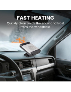 Calefactor de Coche Hcalory 12V 150W 2 en 1 Calor y Frío 2