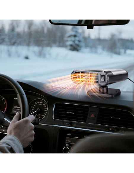 Calefactor de Coche Hcalory 12V 150W 2 en 1 Calor y Frío