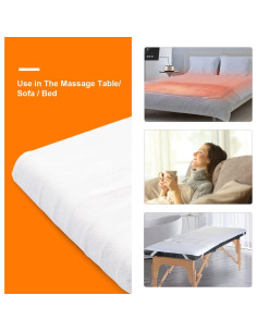 Calentador de Mesa de Masaje Giantex 180x76 cm 3 Niveles de Calor 2