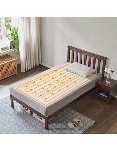 Calentador de Mesa de Masaje Giantex 180x76 cm 3 Niveles de Calor