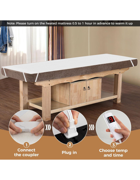 Almohadilla Térmica Eléctrica Giantex Individual 193x99 cm