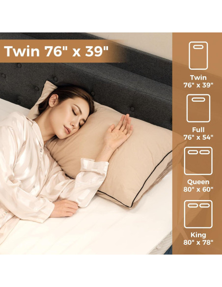 Almohadilla Térmica Eléctrica Giantex Individual 193x99 cm