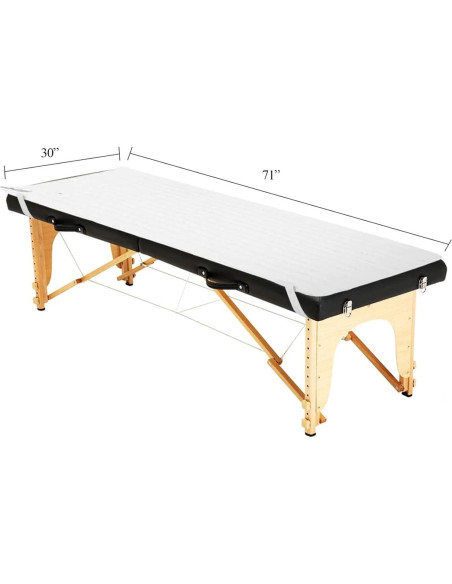 Calentador de Mesa de Masaje Giantex 180x76 cm 3 Niveles de Calor
