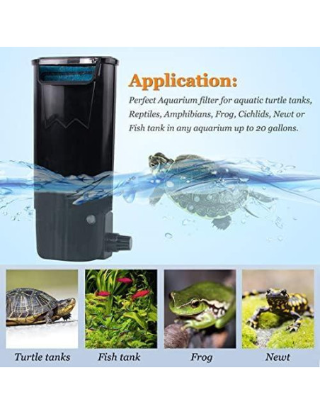 Filtro Interno PULACO para Acuario 75.71L, Silencioso y Eficiente