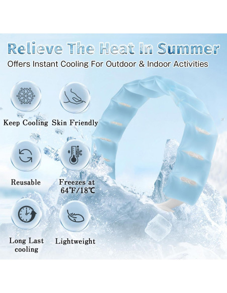 Tubo Refrigerante de Cuello MOSOKI Blanco Reutilizable 100g