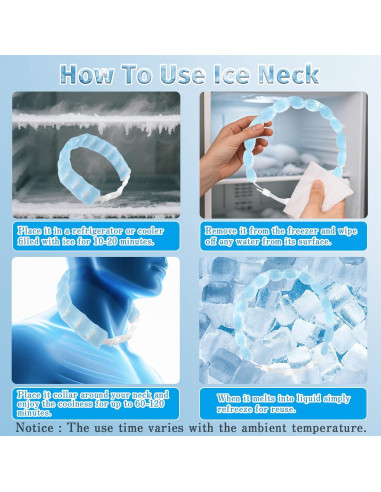 Tubo Refrigerante de Cuello MOSOKI Blanco Reutilizable 100g