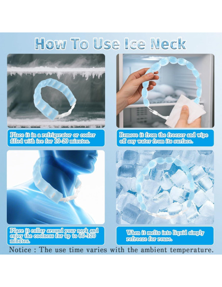 Tubo Refrigerante de Cuello MOSOKI Blanco Reutilizable 100g