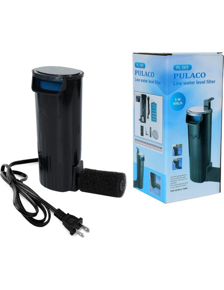 Filtro Interno PULACO para Acuario 75.71L, Silencioso y Eficiente