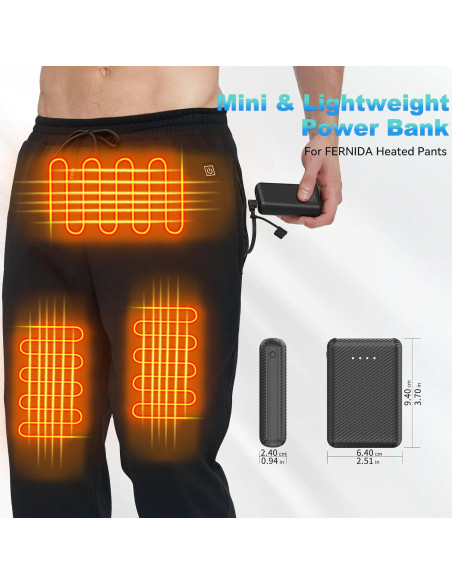 Pantalones Térmicos Eléctricos FERNIDA con Batería 10000mAh
