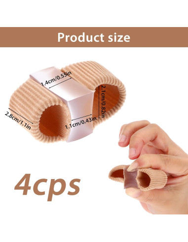 Separadores de Dedos de Gel Wanmu para Juanetes - 4 Pcs