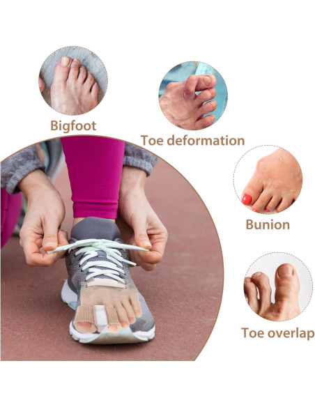 Separadores de Dedos de Gel Wanmu para Juanetes - 4 Pcs