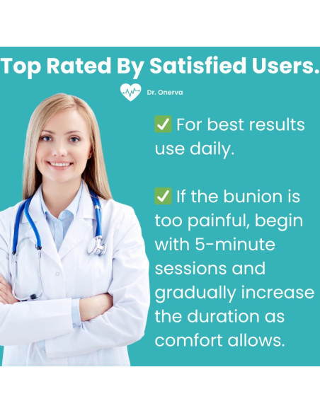 Corrector de Juanetes ONERVA 2PC Alivio Hallux Valgus