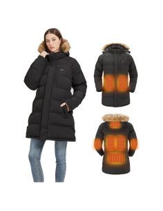 Chaqueta Calentada Windpost para Mujeres - 8 Zonas de Calor