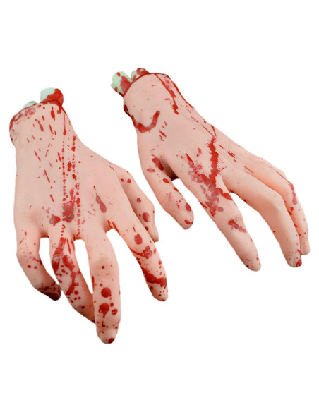 Props Halloween Manos y Pies Falsos Realistas Hosfairy