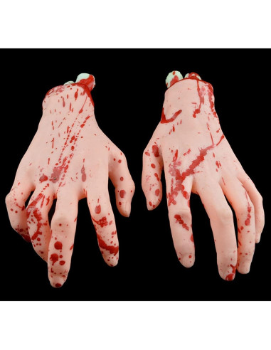 Props Halloween Manos y Pies Falsos Realistas Hosfairy
