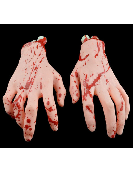 Props Halloween Manos y Pies Falsos Realistas Hosfairy