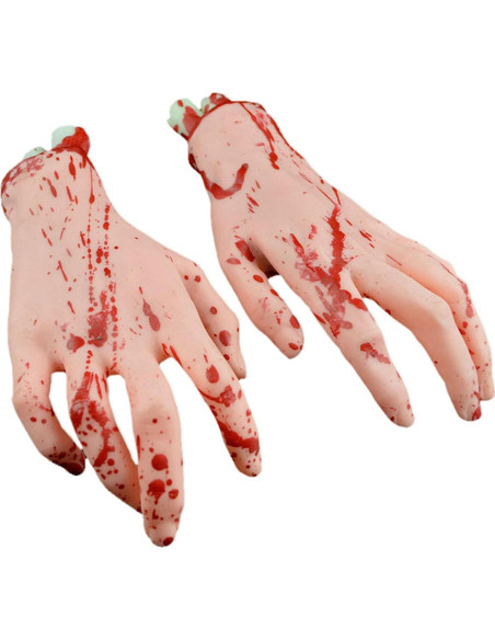 Props Halloween Manos y Pies Falsos Realistas Hosfairy
