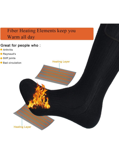 Calcetines Térmicos Eléctricos MISBEST para Invierno - Unisex