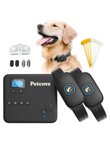 Sistema de Cerca Inalámbrica para Perros PetCove 2 Collares