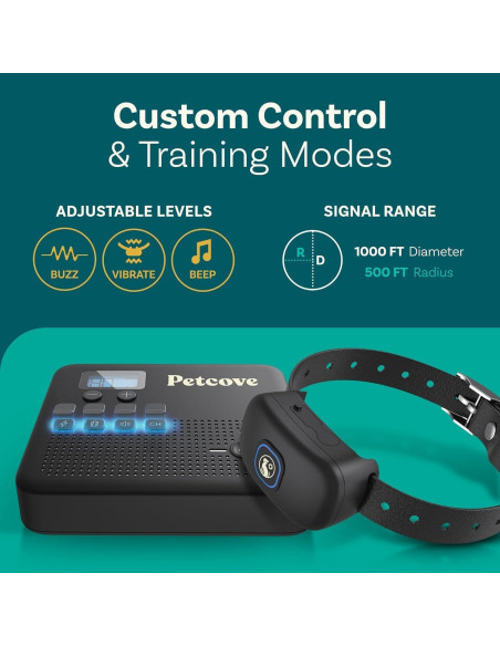 Sistema de Cerca Inalámbrica para Perros PetCove 2 Collares