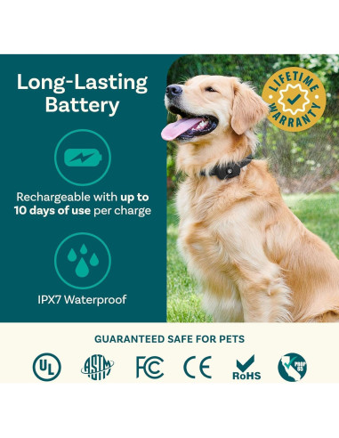 Sistema de Cerca Inalámbrica para Perros PetCove 2 Collares