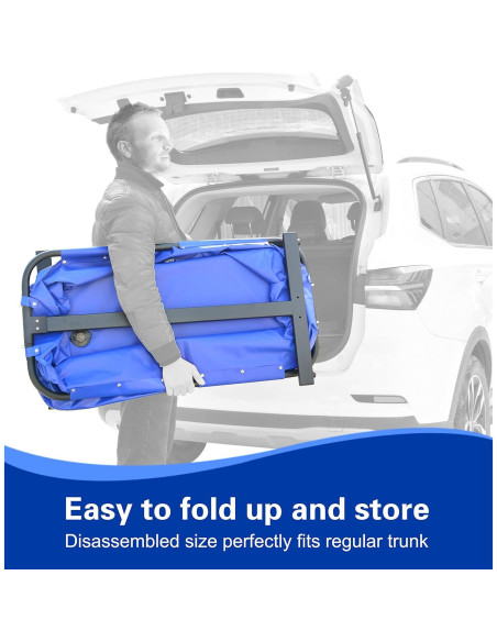 Bañera Portátil para Mascotas SHELANDY 102 cm Azul