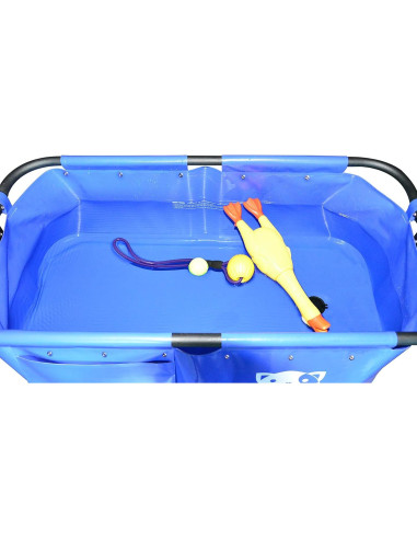 Bañera Portátil para Mascotas SHELANDY 102 cm Azul