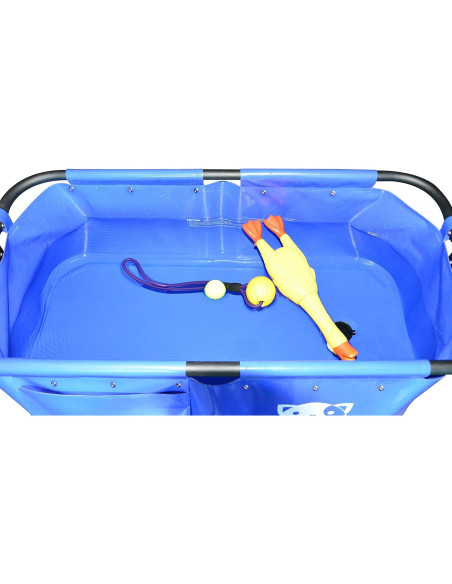 Bañera Portátil para Mascotas SHELANDY 102 cm Azul