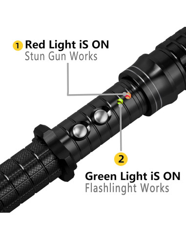 Linterna de Autodefensa Recargable LEFAN 41.91-48.01 cm
