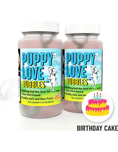 Burbujas de Amor de Cachorro - Aroma Pastel Cumpleaños - 2x4oz