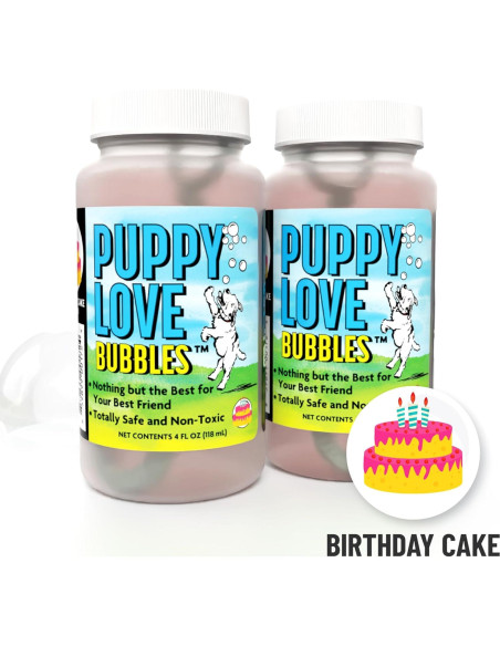 Burbujas de Amor de Cachorro - Aroma Pastel Cumpleaños - 2x4oz