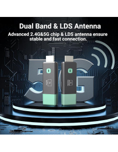 Transmisor y Receptor HDMI Inalámbrico 4K 50m Plug & Play 2