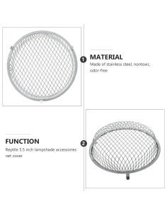 Cubierta de Lámpara de Calor para Reptiles NUOBESTY 13.97 cm 2