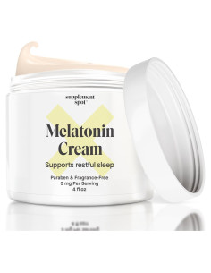 Crema de Melatonina Suplemento Spot 113g - Antienvejecimiento y Sueño