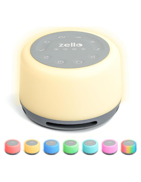 Máquina de Ruido Blanco Zello SA03 | 30 Sonidos | Luz Nocturna