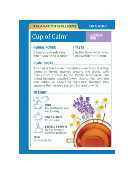 Té de Relajación Orgánico Traditional Medicinals 96 Bolsitas