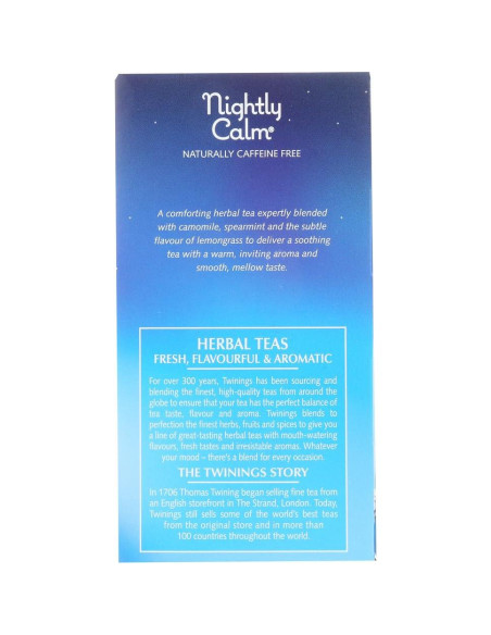 Té de hierbas Twinings Nightly Calm 20 bolsitas 59g