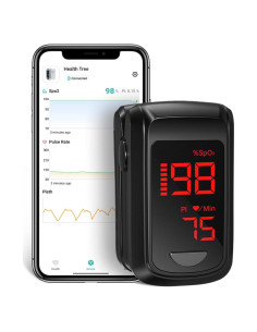 Oxímetro de Pulso Bluetooth HOLFENRY - Medición SpO2 y Tasa de Pulso