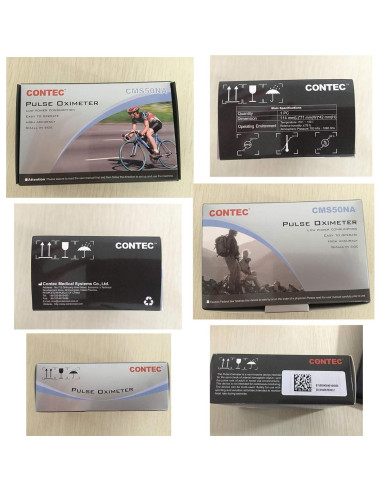 Oxímetro de Pulso CONTEC CMS50NA - Medición SpO2 y PR, Gris