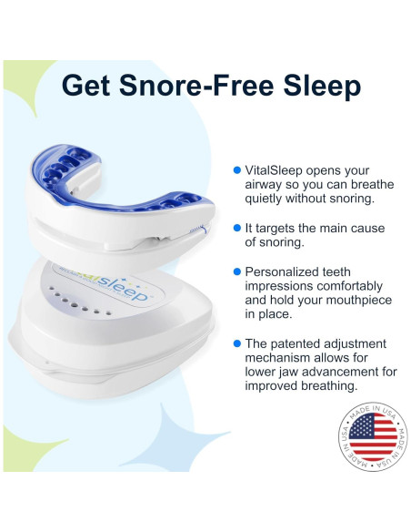 VitalSleep Dispositivo Bucal Antironquido Ajustable Hombre